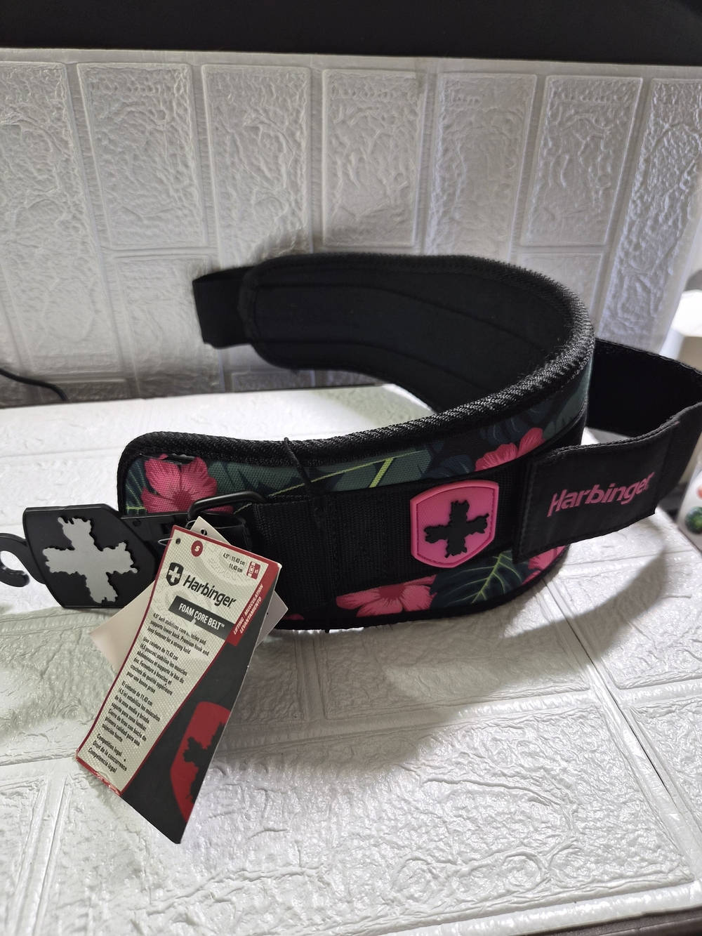 Harbinger 4.5" Unisex paddFoam Core Weight Lifting Belt - Floral Size Small New